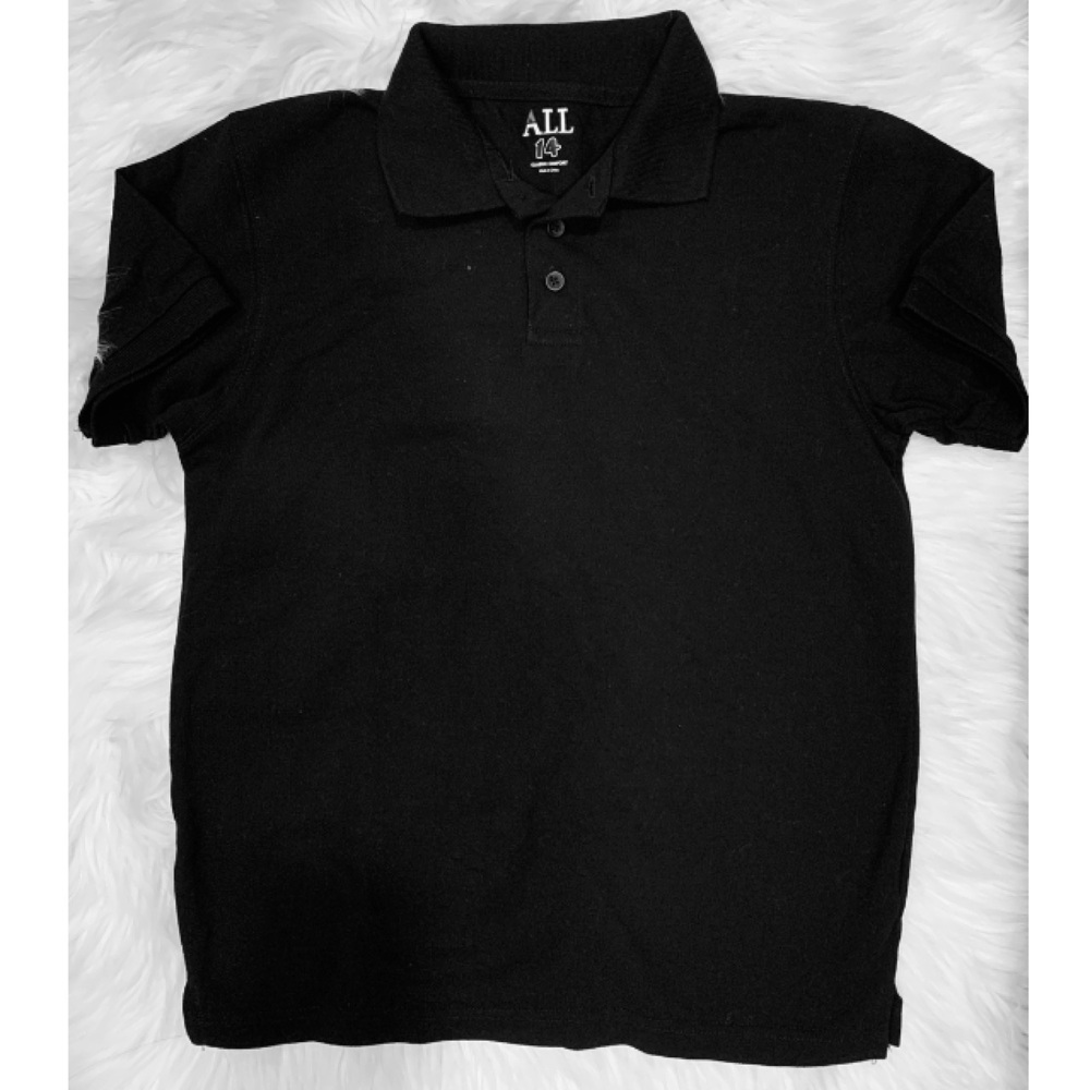 Kids Black Polo Shirt
